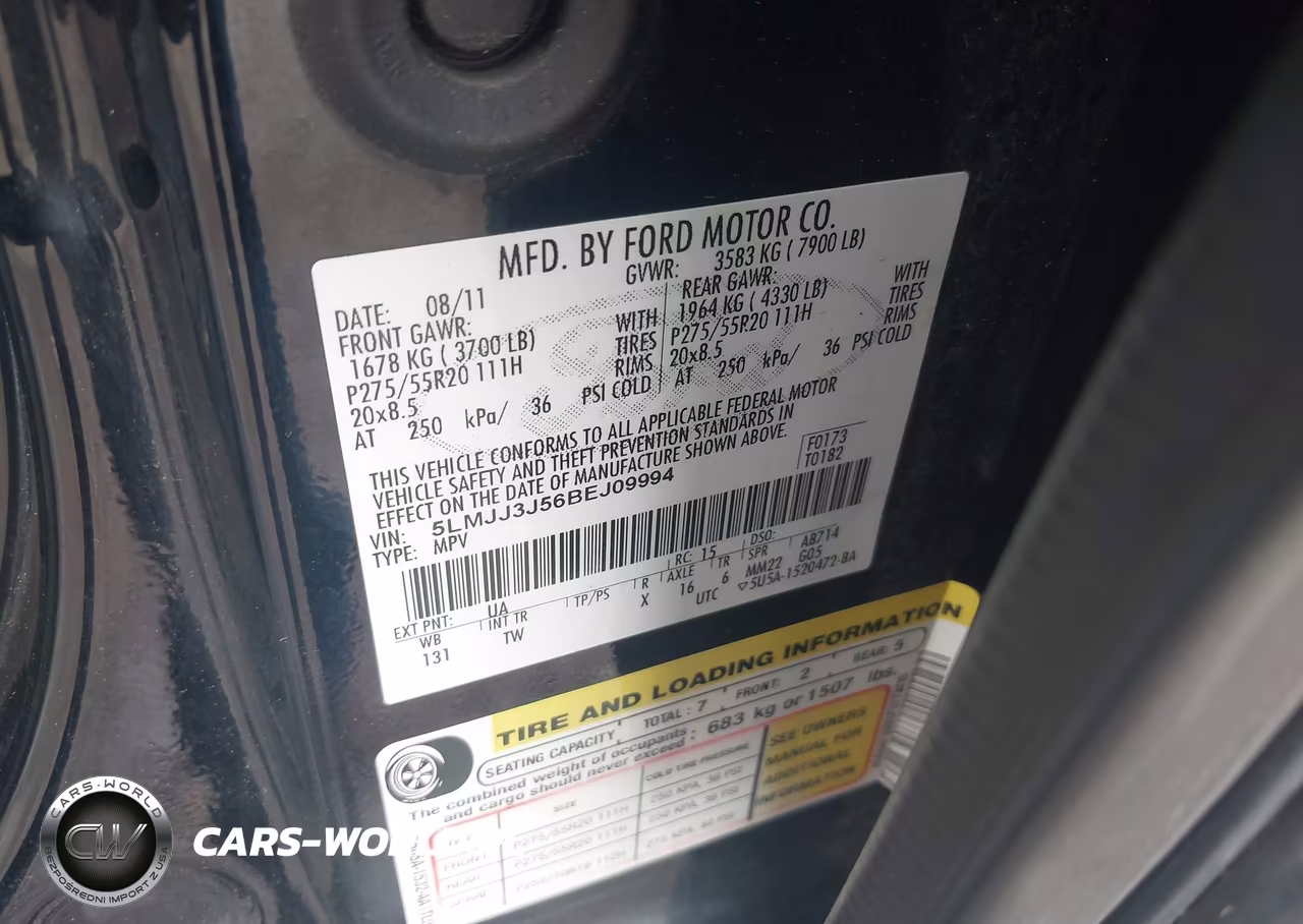2011 Lincoln Navigator L VIN:5LMJJ3J56BEJ09994 - 9