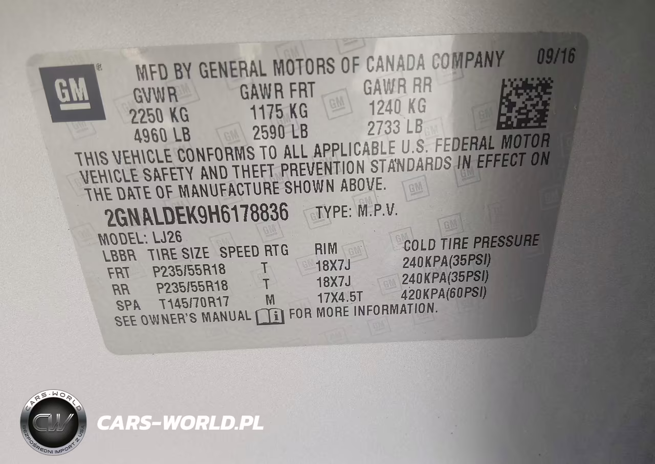 2017 Chevrolet Equinox Premier VIN:2GNALDEK9H6178836 - 9