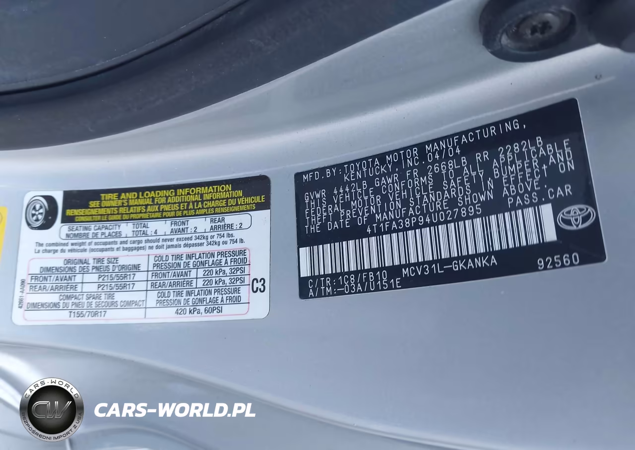 2004 Toyota Camry Solara Se VIN:4T1FA38P94U027895 - 9