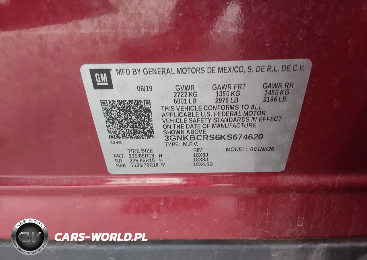 2019 Chevrolet Blazer VIN:3GNKBCRS6KS674620 - 9