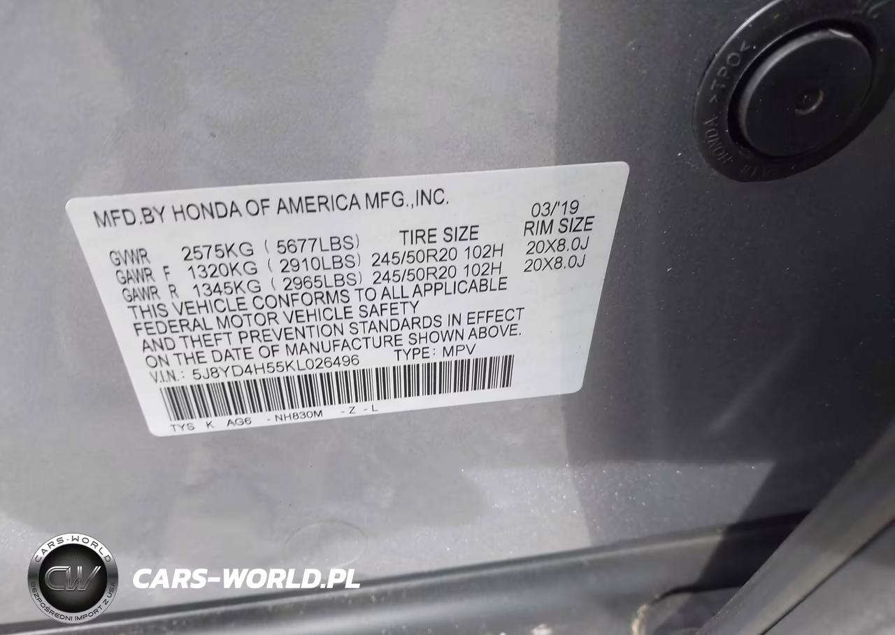 2019 Acura Mdx Tech Pkg VIN:5J8YD4H55KL026496 - 9