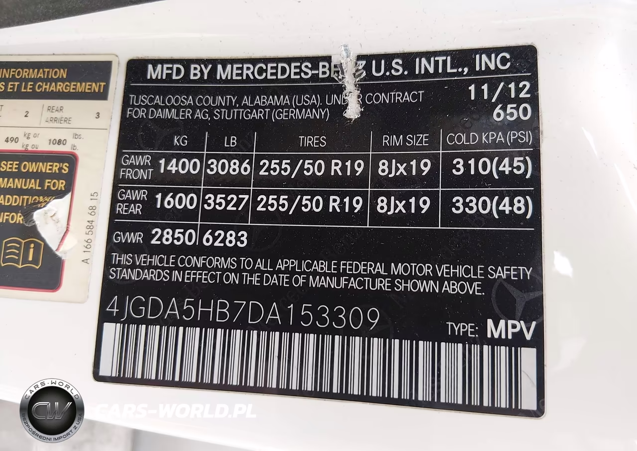 2013 Mercedes-Benz Ml 350 4Matic VIN:4JGDA5HB7DA153309 - 9