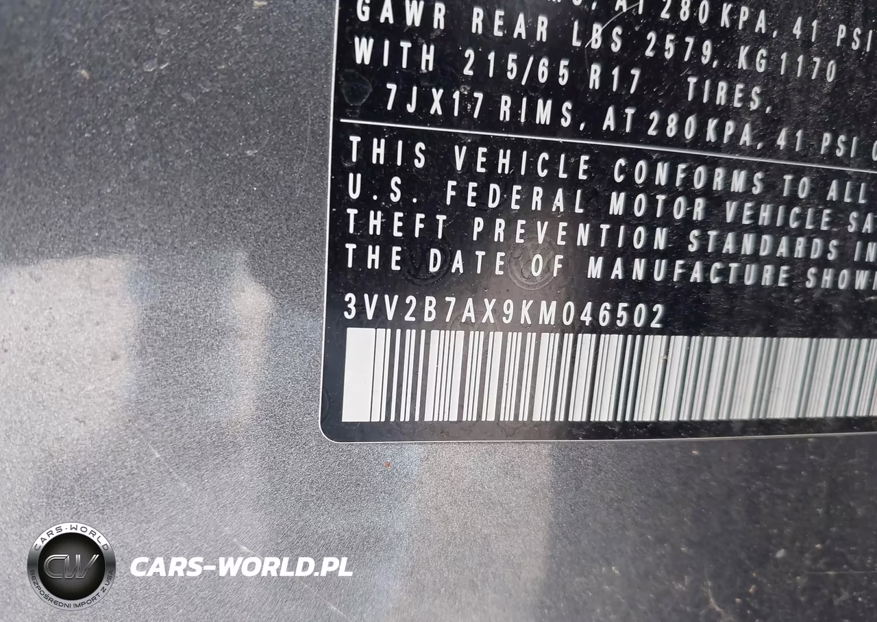 2019 Volkswagen Tiguan 2.0T Se-2.0T Sel-2.0T Sel R-Line-2.0T Sel R-Line Black VIN:3VV2B7AX9KM046502 - 9