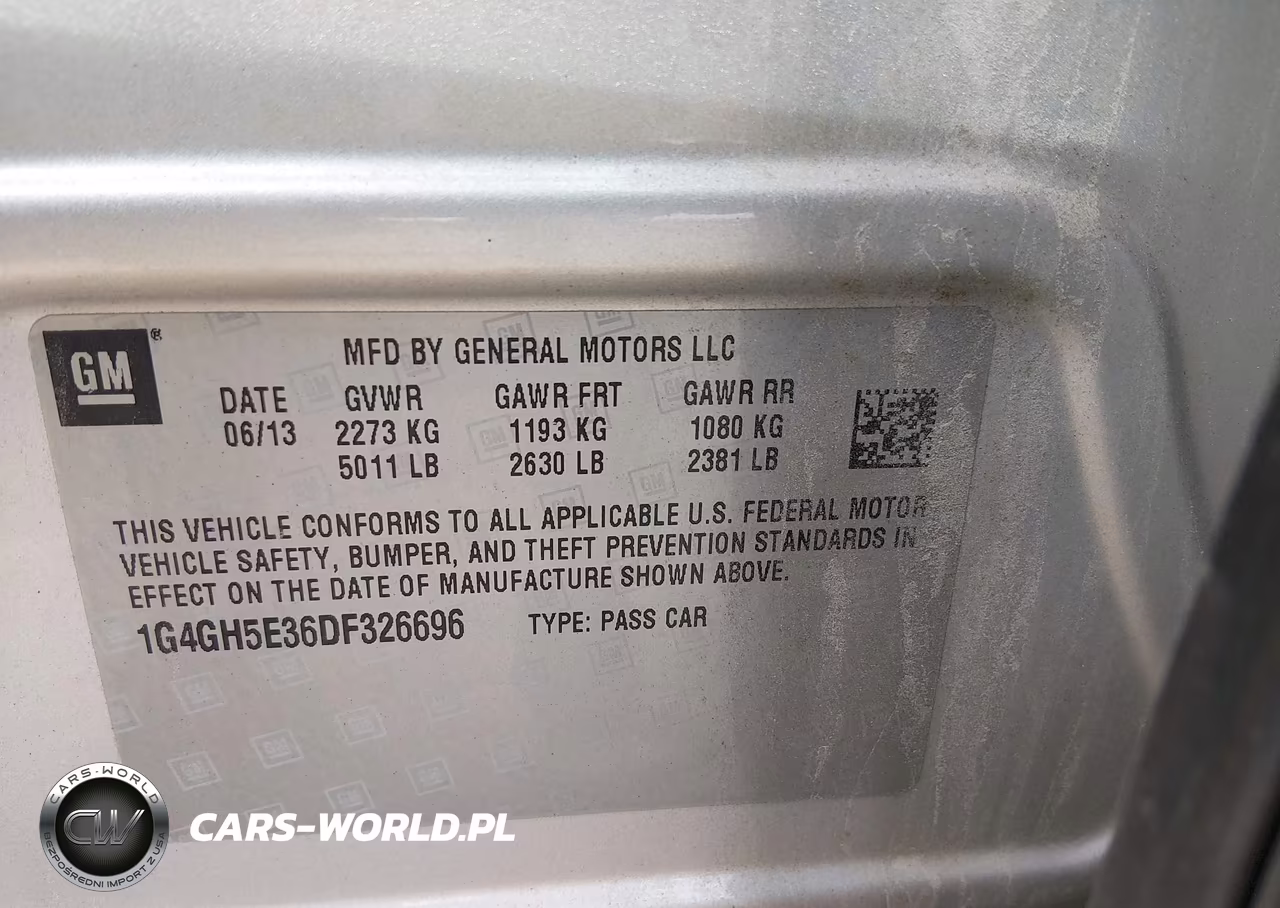 2013 Buick Lacrosse Premium VIN:1G4GH5E36DF326696 - 9