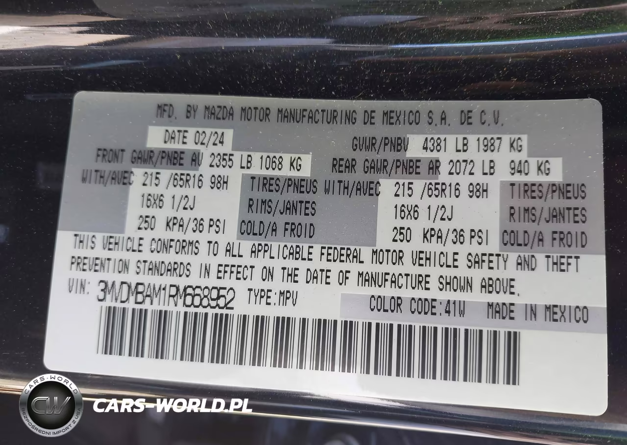 2024 Mazda Cx-30 2.5 S VIN:3MVDMBAM1RM668952 - 9