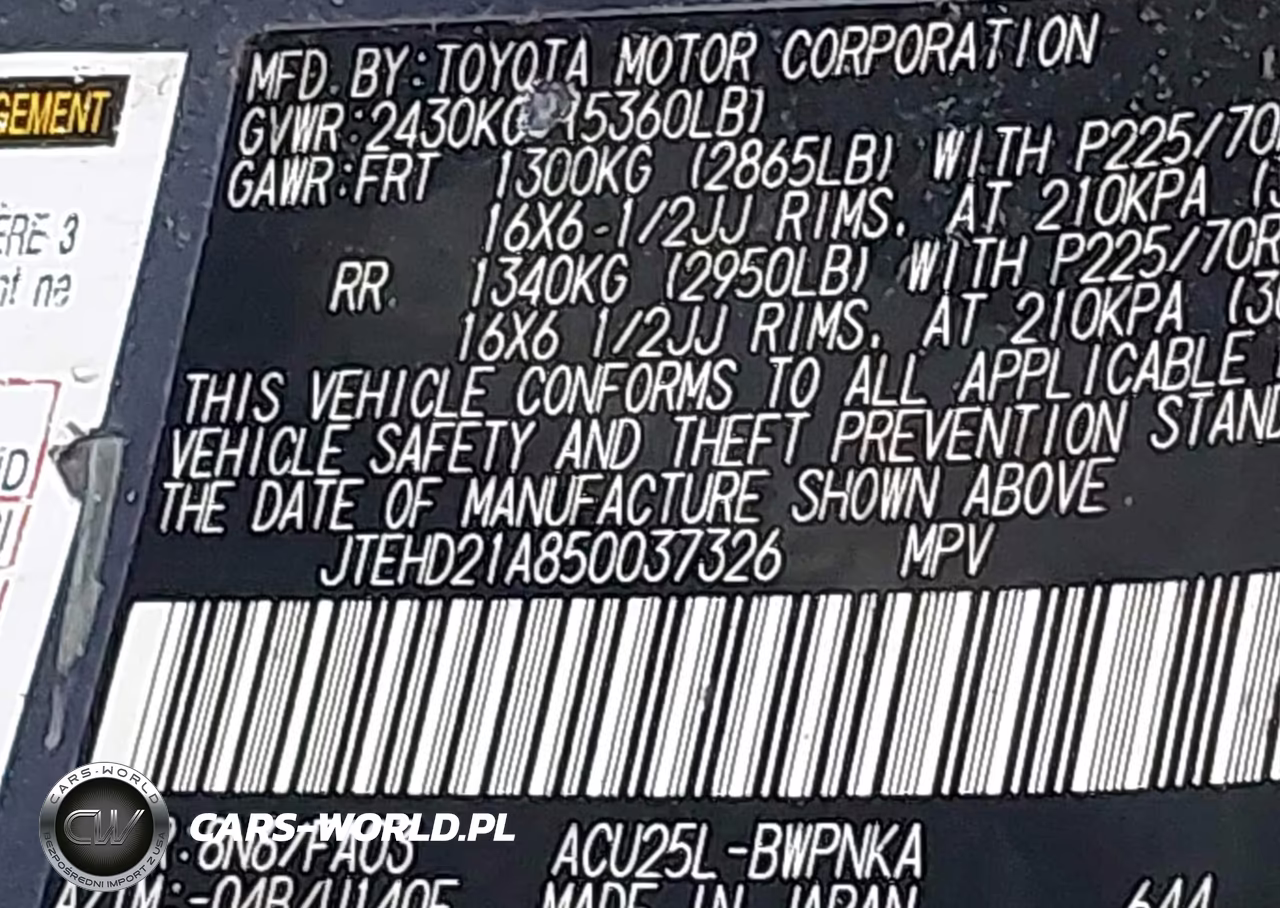 2005 Toyota Highlander VIN:JTEHD21A850037326 - 9