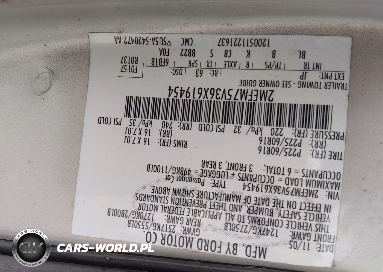 2006 Mercury Grand Marquis Ls VIN:2MEFM75V36X619454 - 9