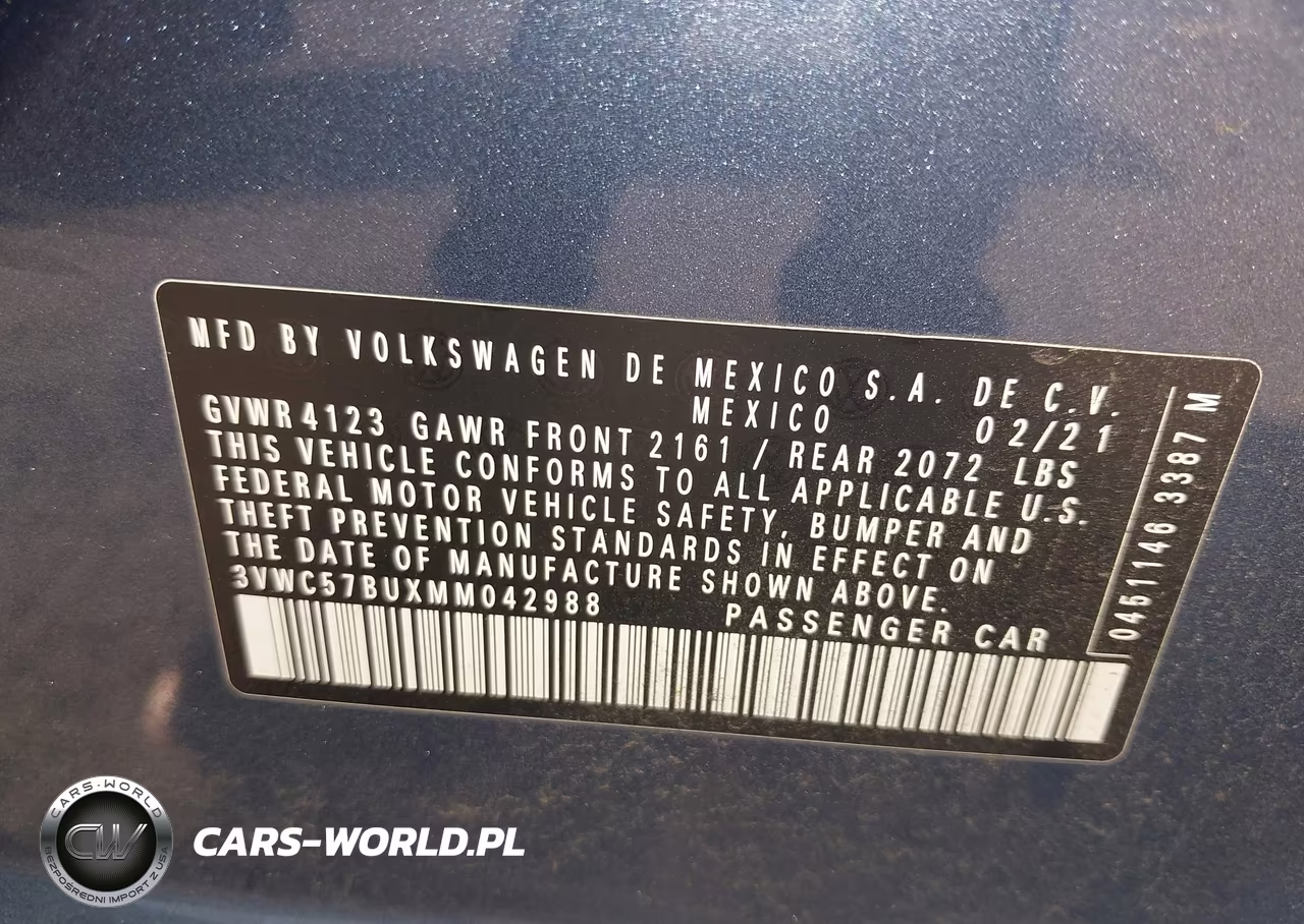 2021 Volkswagen Jetta 1.4T R-Line-1.4T S-1.4T Se VIN:3VWC57BUXMM042988 - 9