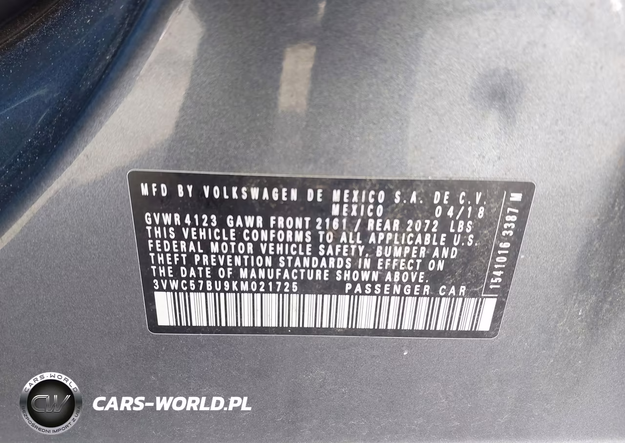 2019 Volkswagen Jetta 1.4T R-Line-1.4T S-1.4T Se VIN:3VWC57BU9KM021725 - 9