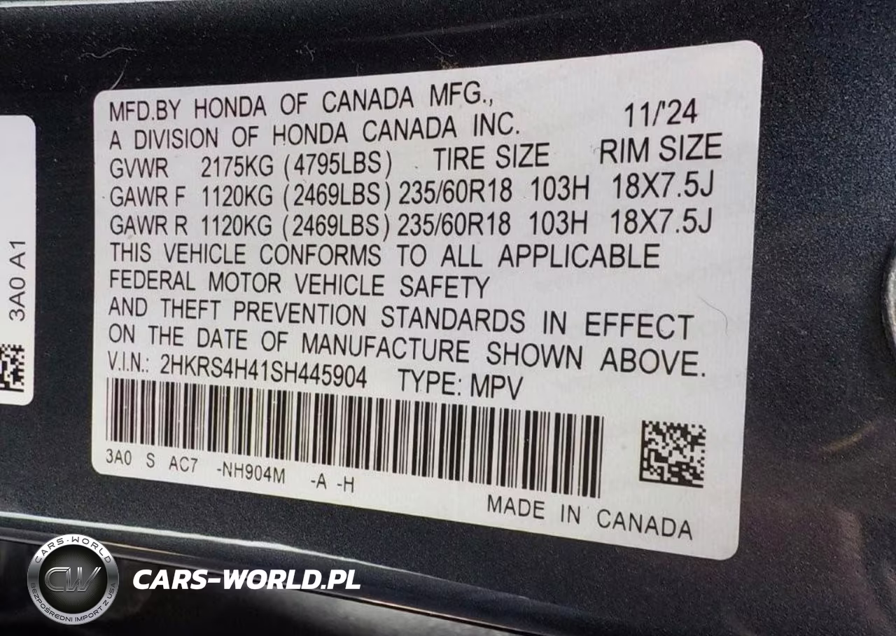 2025 Honda Cr-V Ex Awd VIN:2HKRS4H41SH445904 - 9