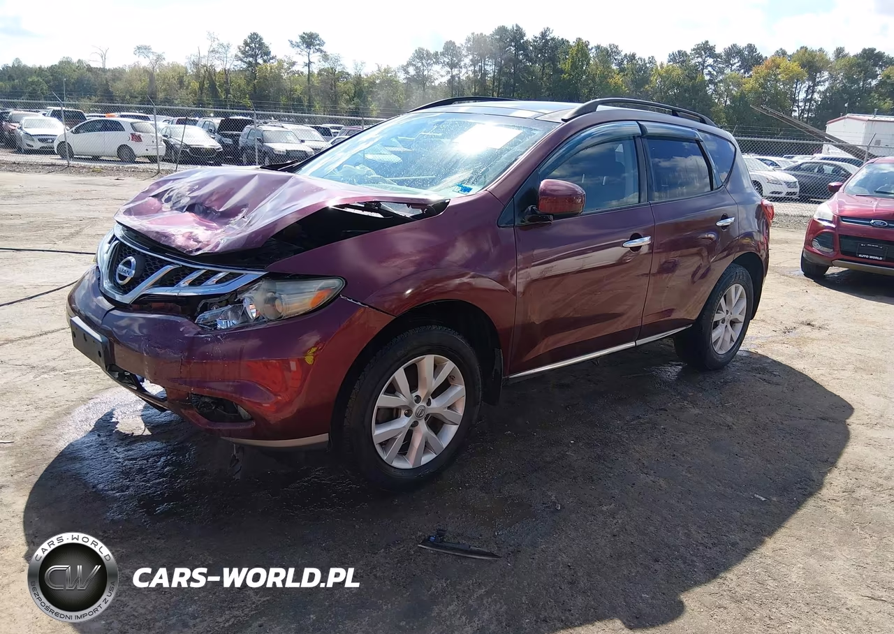 2012 Nissan Murano Sv VIN:JN8AZ1MW5CW211120 - 2
