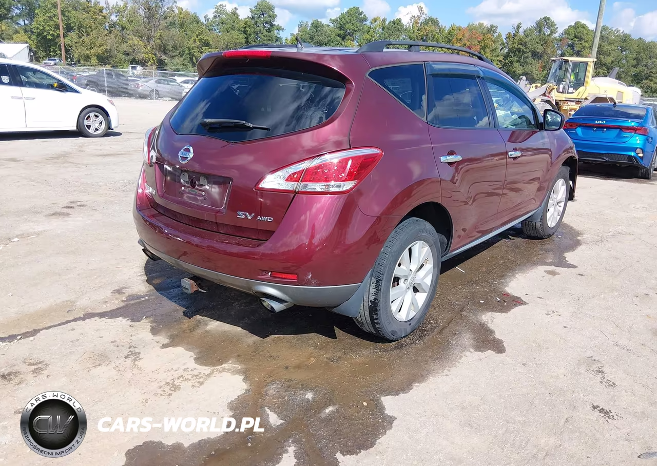 2012 Nissan Murano Sv VIN:JN8AZ1MW5CW211120 - 4