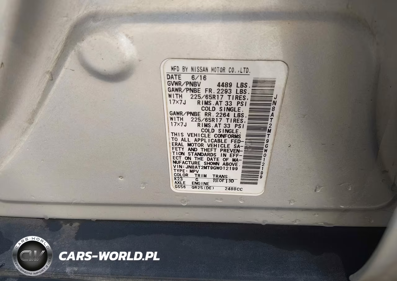 2016 Nissan Rogue S VIN:JN8AT2MT9GW012199 - 9