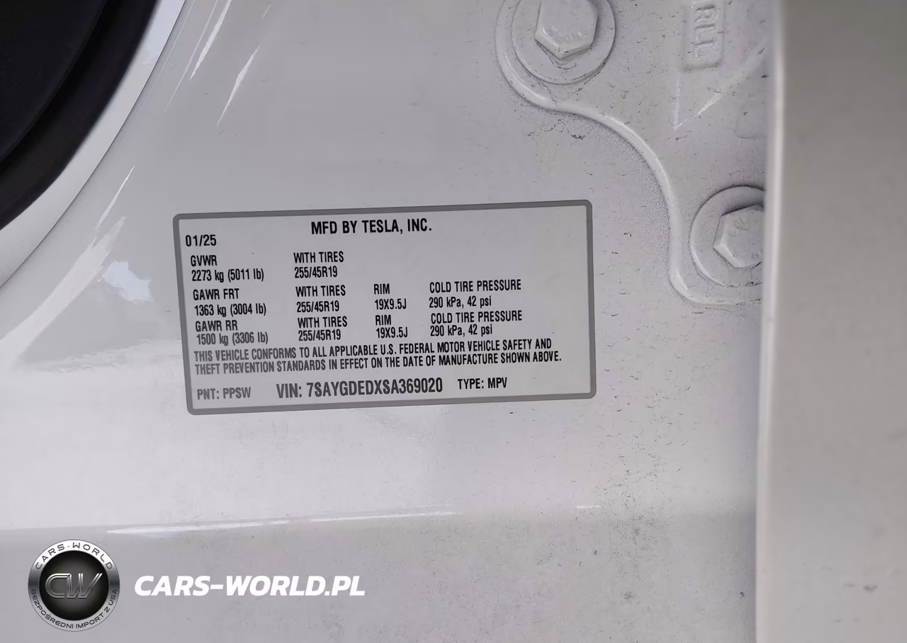 2025 Tesla Model Y Long Range Dual Motor Rear-Wheel Drive VIN:7SAYGDEDXSA369020 - 9