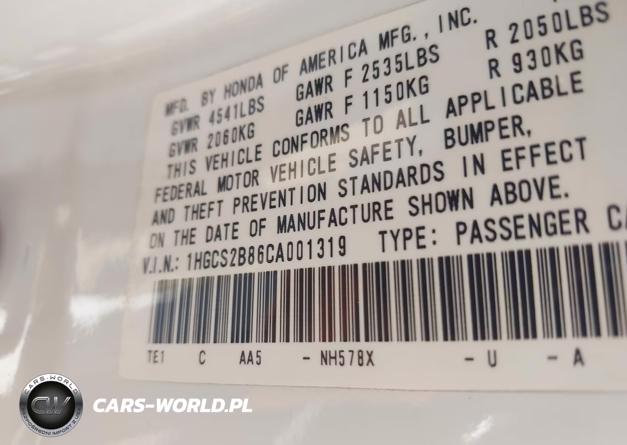 2012 Honda Accord 3.5 Ex-L VIN:1HGCS2B86CA001319 - 9