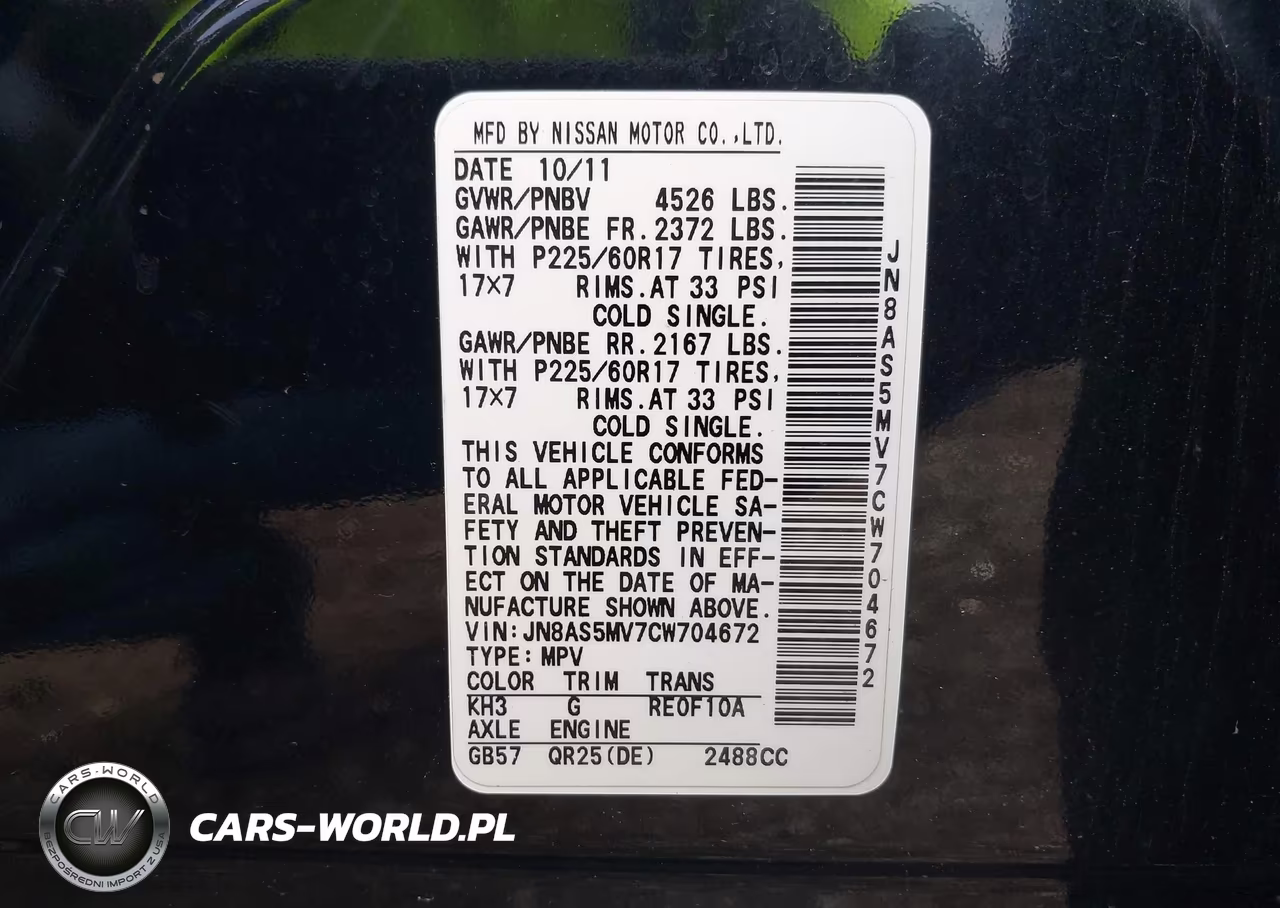 2012 Nissan Rogue Sv VIN:JN8AS5MV7CW704672 - 9