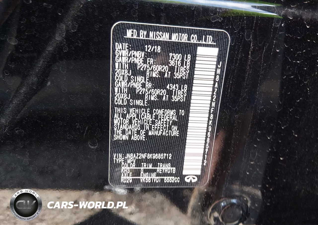 2019 Infiniti Qx80 Luxe VIN:JN8AZ2NF8K9685712 - 9