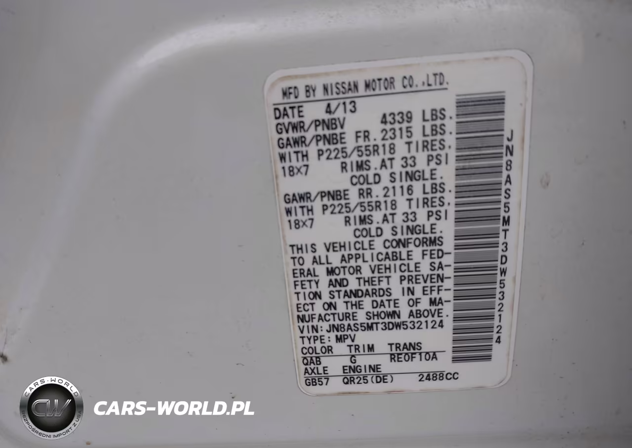 2013 Nissan Rogue Sv W-Sl Pkg VIN:JN8AS5MT3DW532124 - 9