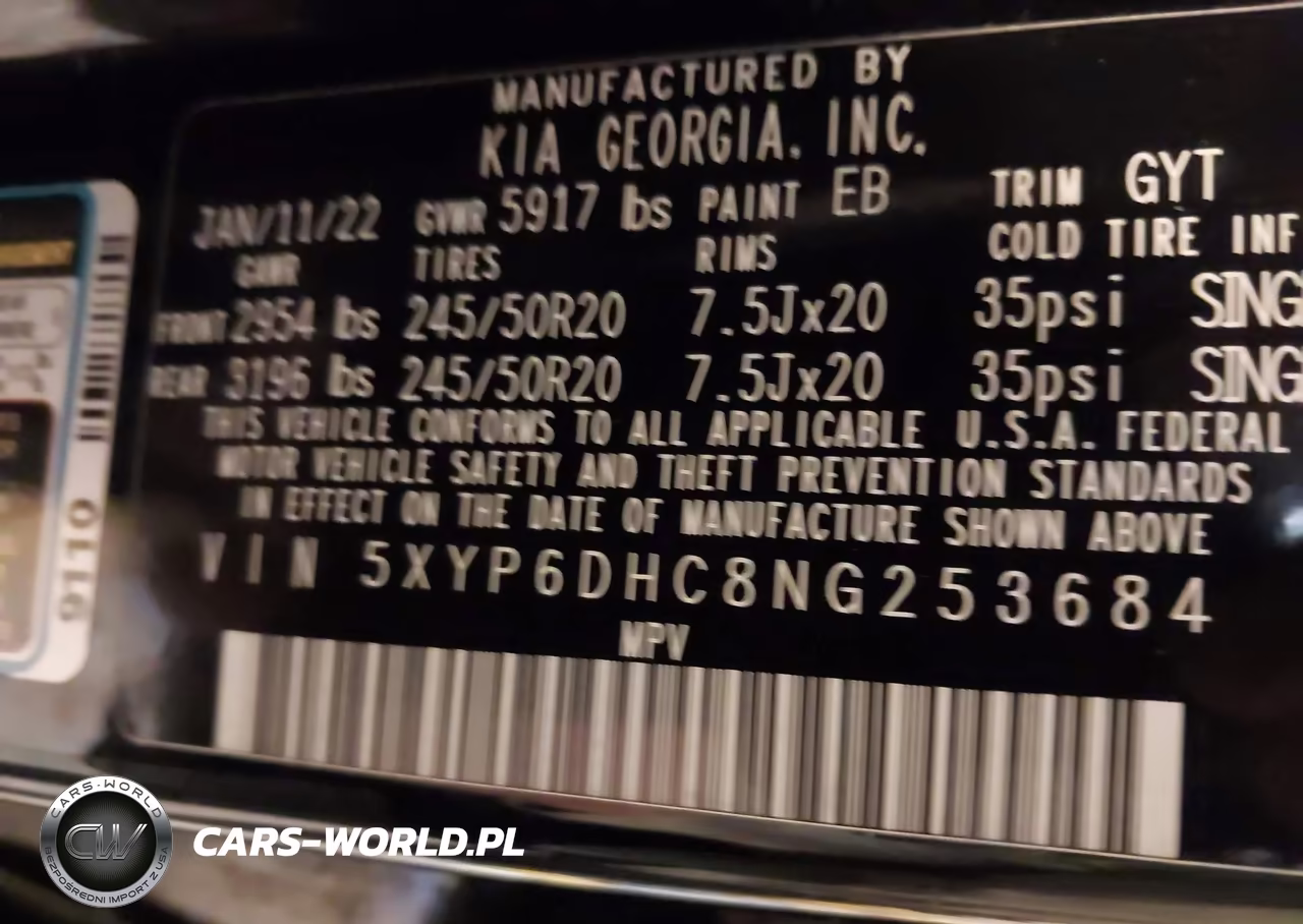 2022 Kia Telluride S VIN:5XYP6DHC8NG253684 - 9