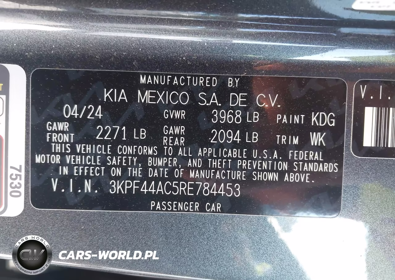 2024 Kia Forte Gt VIN:3KPF44AC5RE784453 - 9