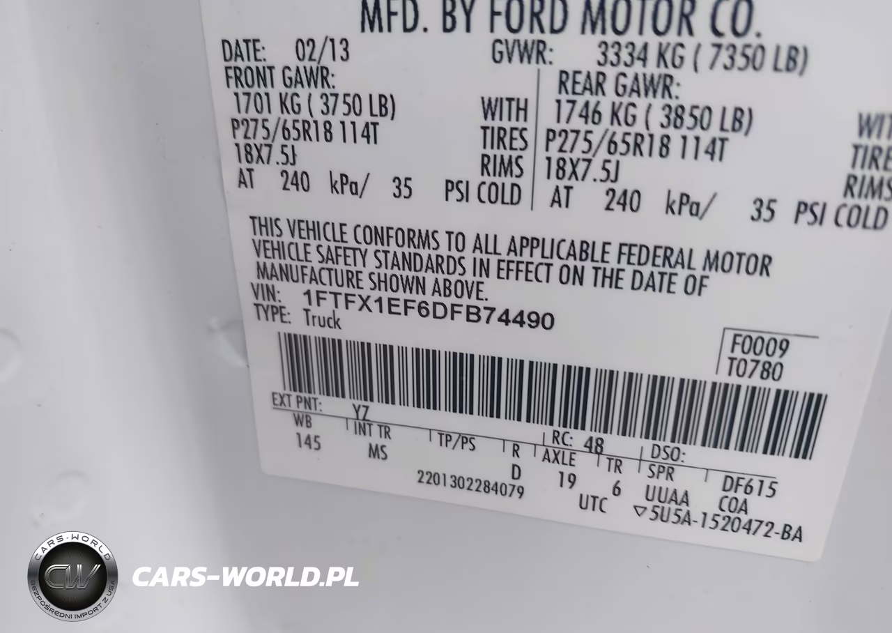 2013 Ford F-150 Xlt VIN:1FTFX1EF6DFB74490 - 9