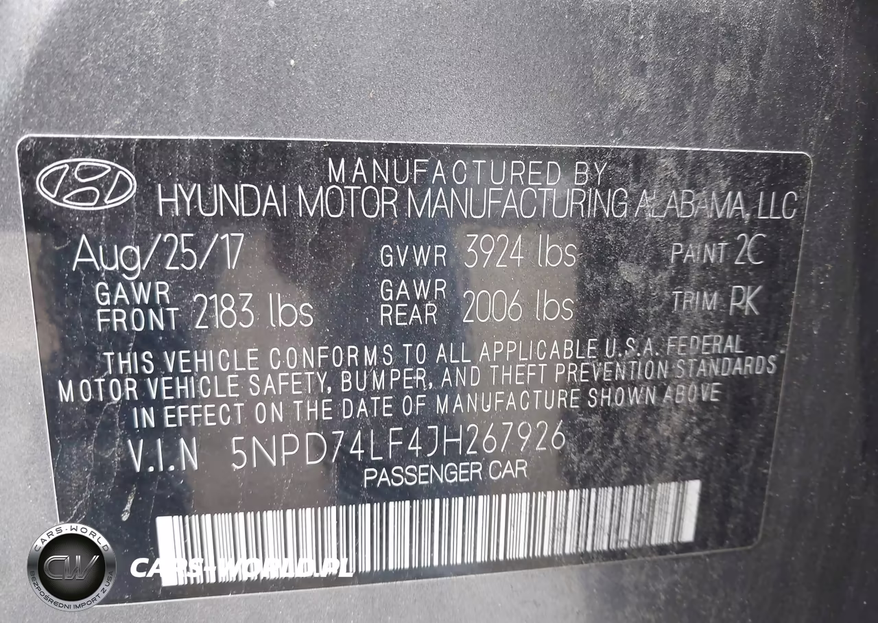 2018 Hyundai Elantra Se VIN:5NPD74LF4JH267926 - 9