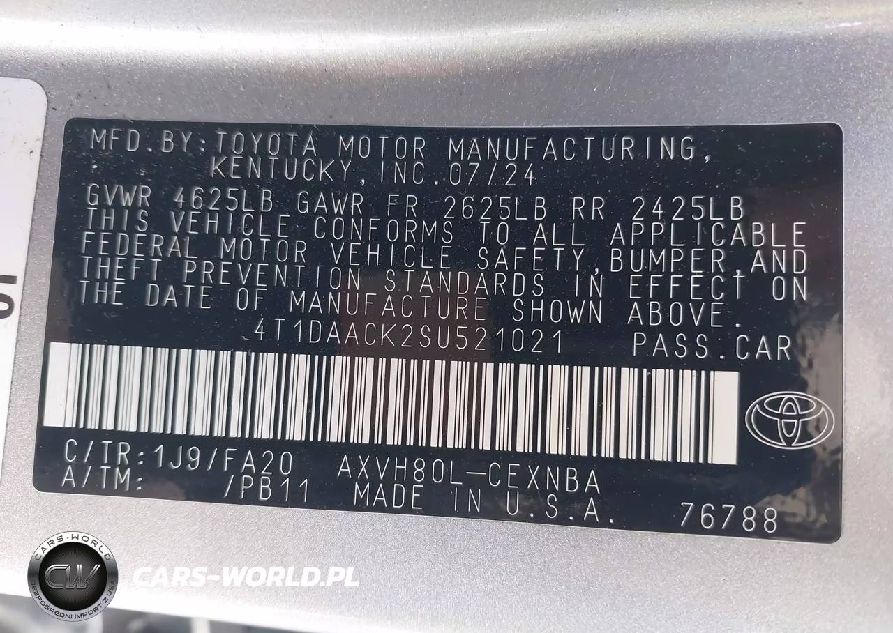 2025 Toyota Camry Le VIN:4T1DAACK2SU521021 - 9