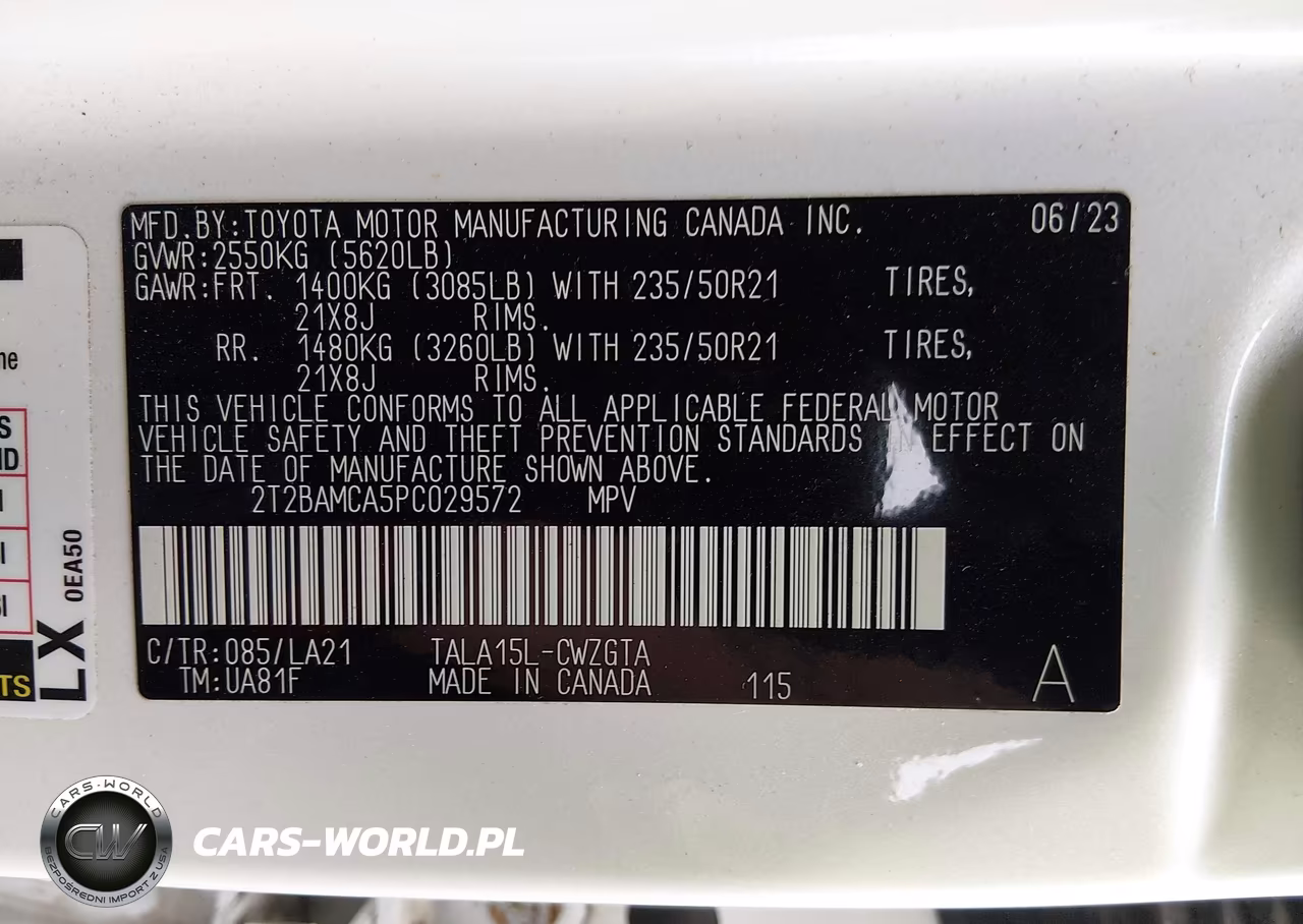 2023 Lexus Rx 350 Luxury VIN:2T2BAMCA5PC029572 - 9