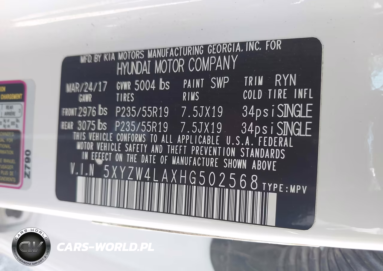 2017 Hyundai Santa Fe Sport 2.0T Ultimate VIN:5XYZW4LAXHG502568 - 9