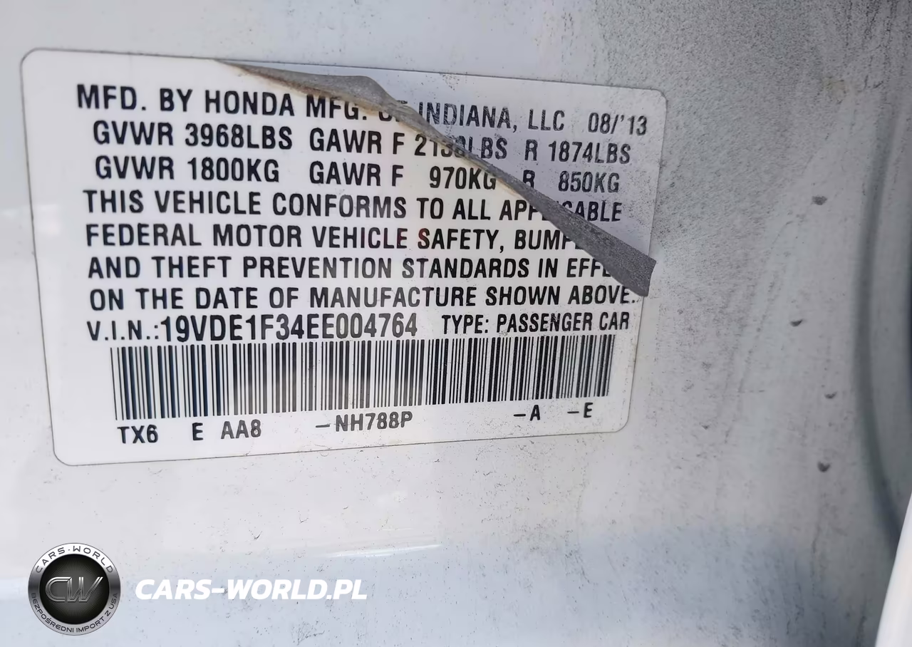 2014 Acura Ilx 2.0L VIN:19VDE1F34EE004764 - 9