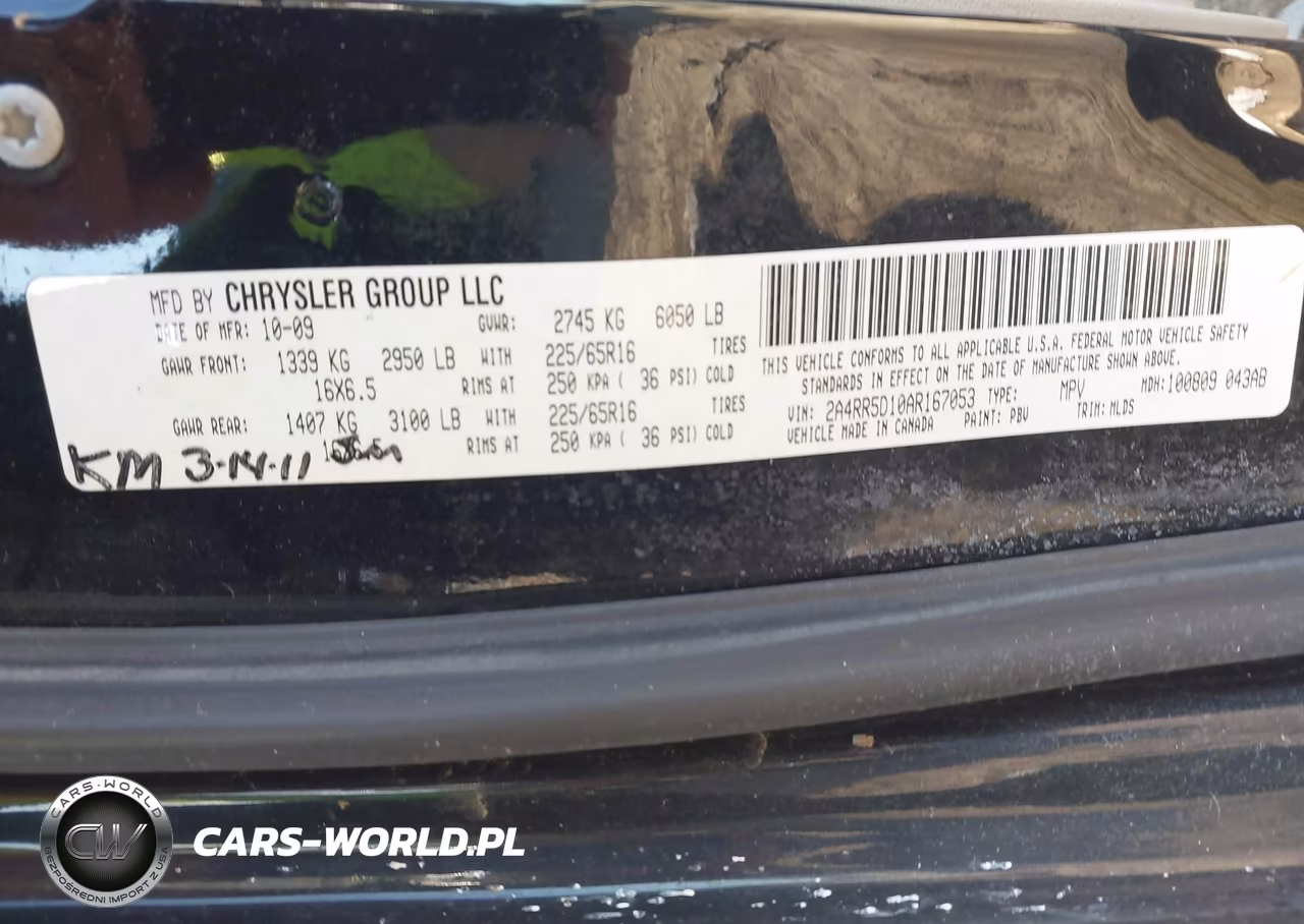 2010 Chrysler Town & Country Touring VIN:2A4RR5D10AR167053 - 9
