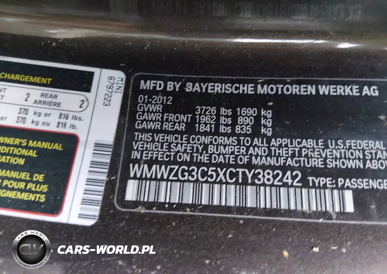 2012 Mini Cooper S Clubman VIN:WMWZG3C5XCTY38242 - 9