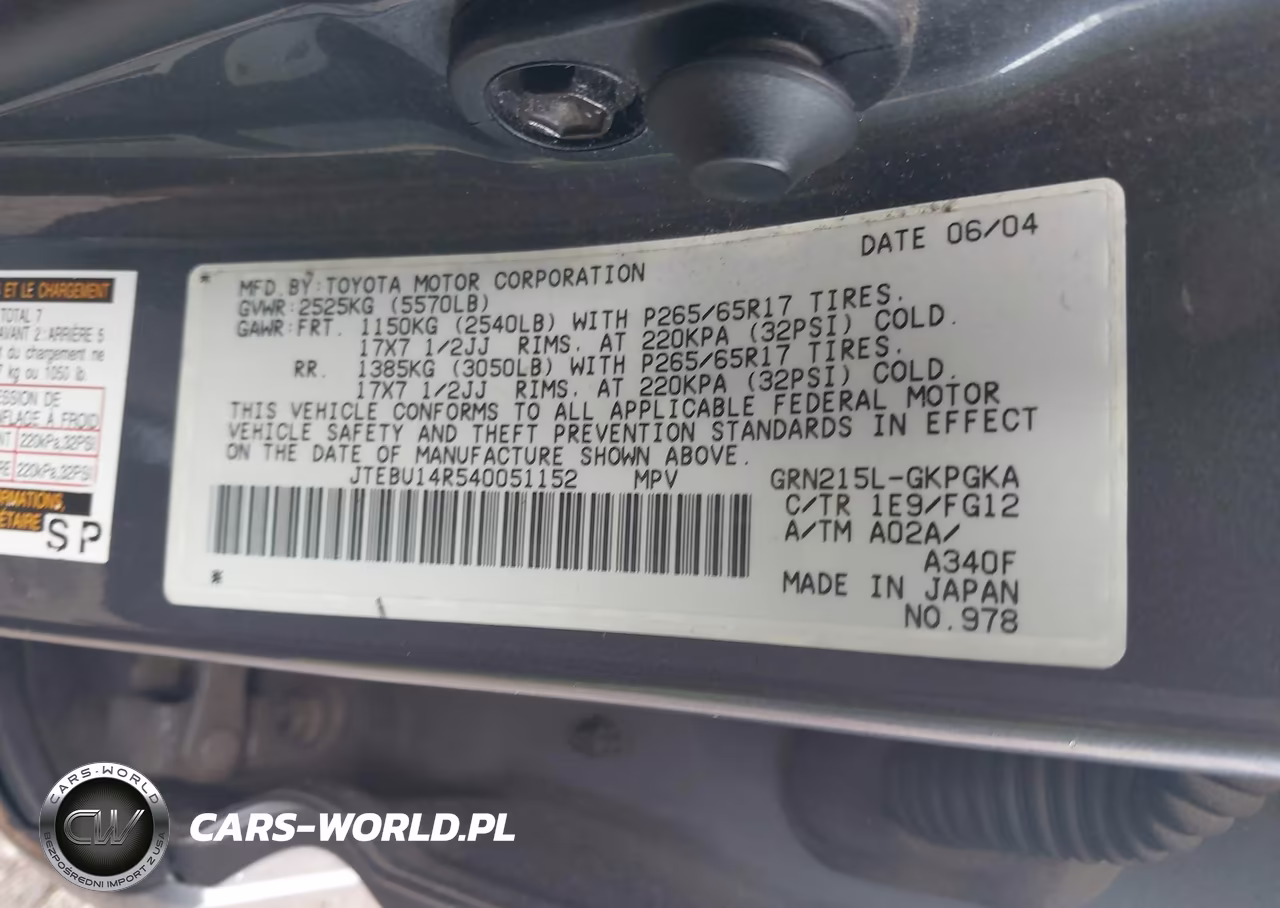 2004 Toyota 4Runner Sr5 V6 VIN:JTEBU14R540051152 - 9