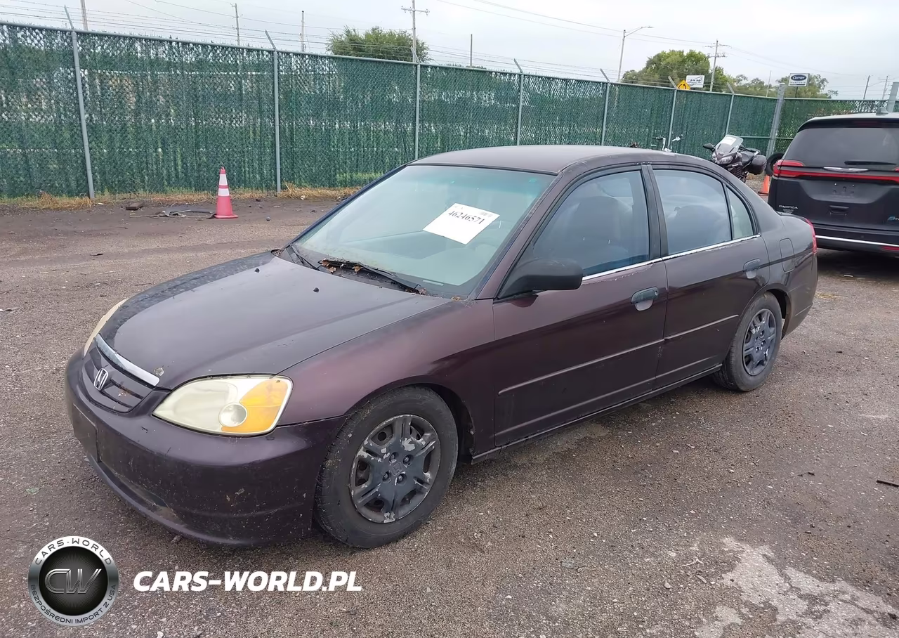 2001 Honda Civic Lx VIN:JHMES16581S006061 - 2