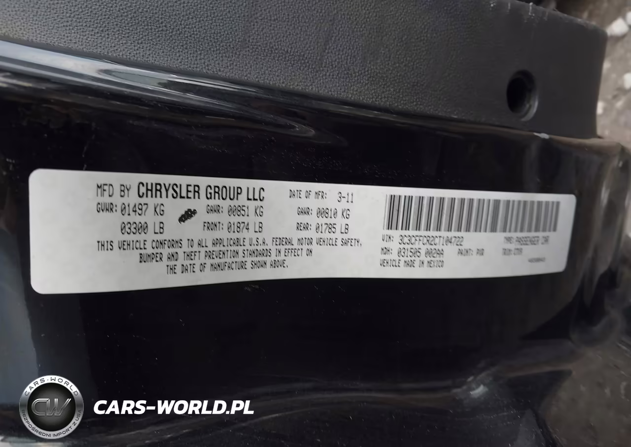 2012 Fiat 500 Lounge VIN:3C3CFFCR2CT104722 - 9