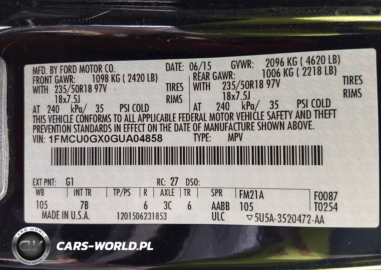 2016 Ford Escape Se VIN:1FMCU0GX0GUA04858 - 9