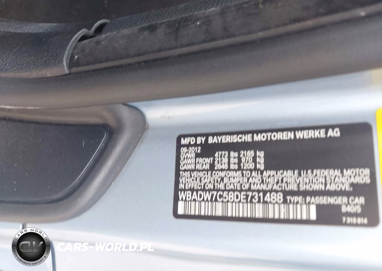 2013 BMW 328I VIN:WBADW7C58DE731488 - 9