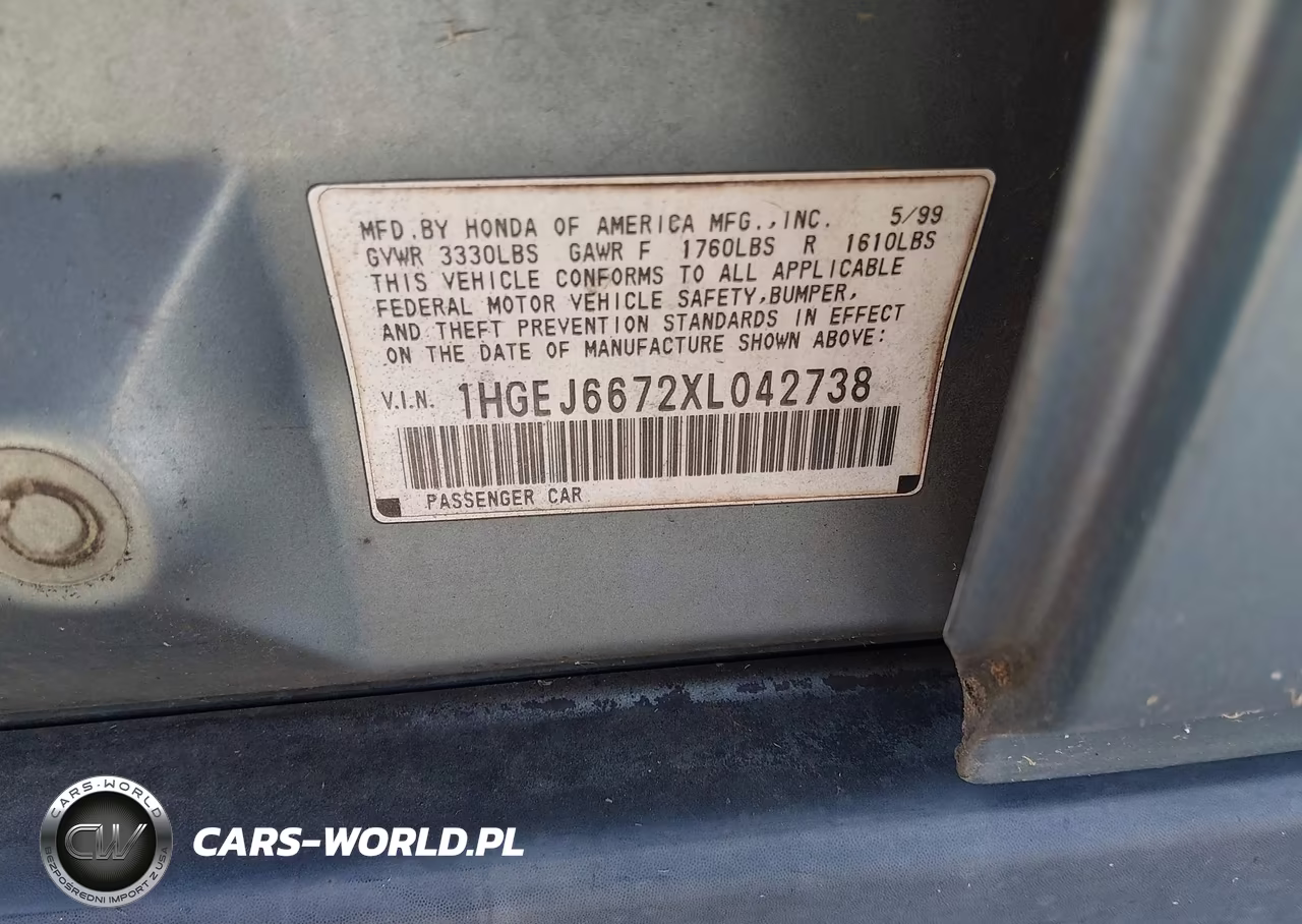 1999 Honda Civic Lx VIN:1HGEJ6672XL042738 - 9