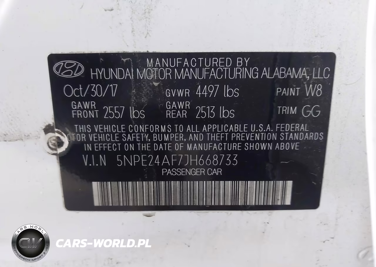 2018 Hyundai Sonata Se VIN:5NPE24AF7JH668733 - 9
