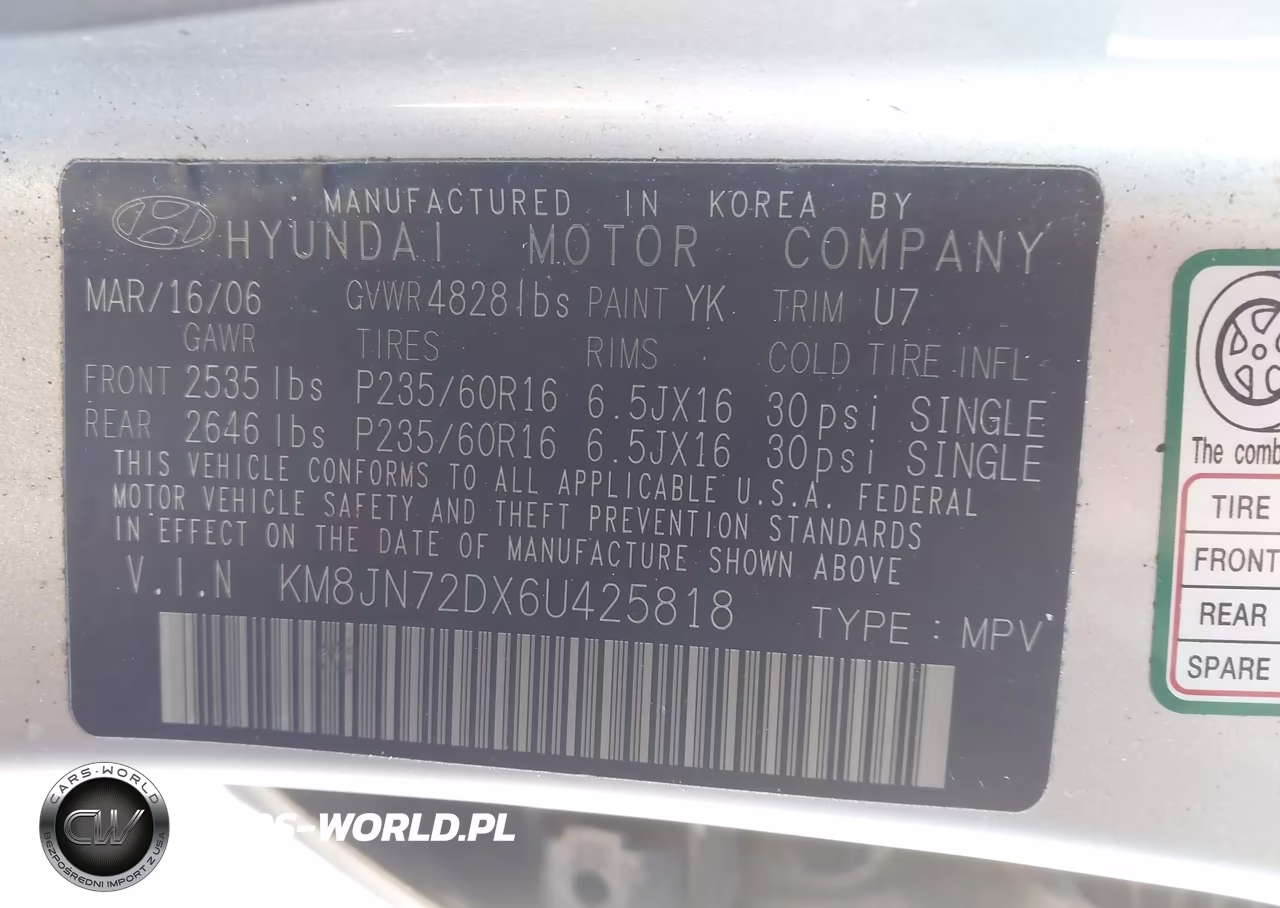 2006 Hyundai Tucson Gls-Limited VIN:KM8JN72DX6U425818 - 9