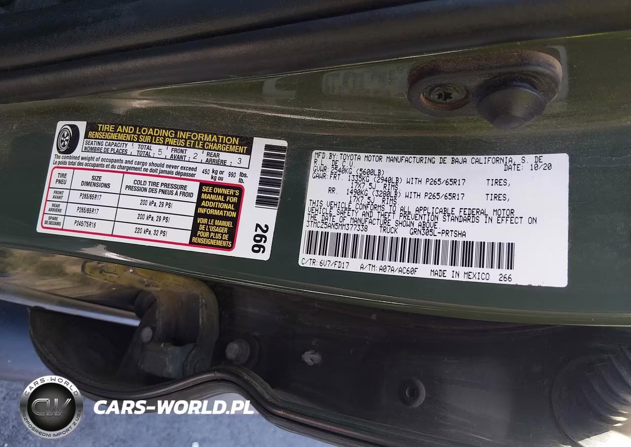 2021 Toyota Tacoma Trd Sport VIN:3TMCZ5AN5MM377338 - 9