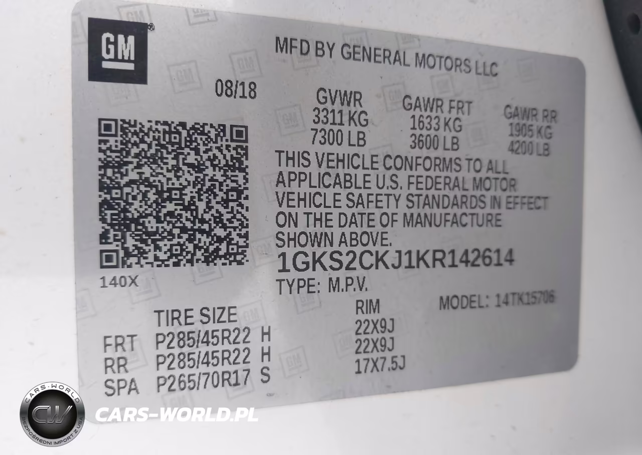 2019 GMC Yukon Denali VIN:1GKS2CKJ1KR142614 - 9