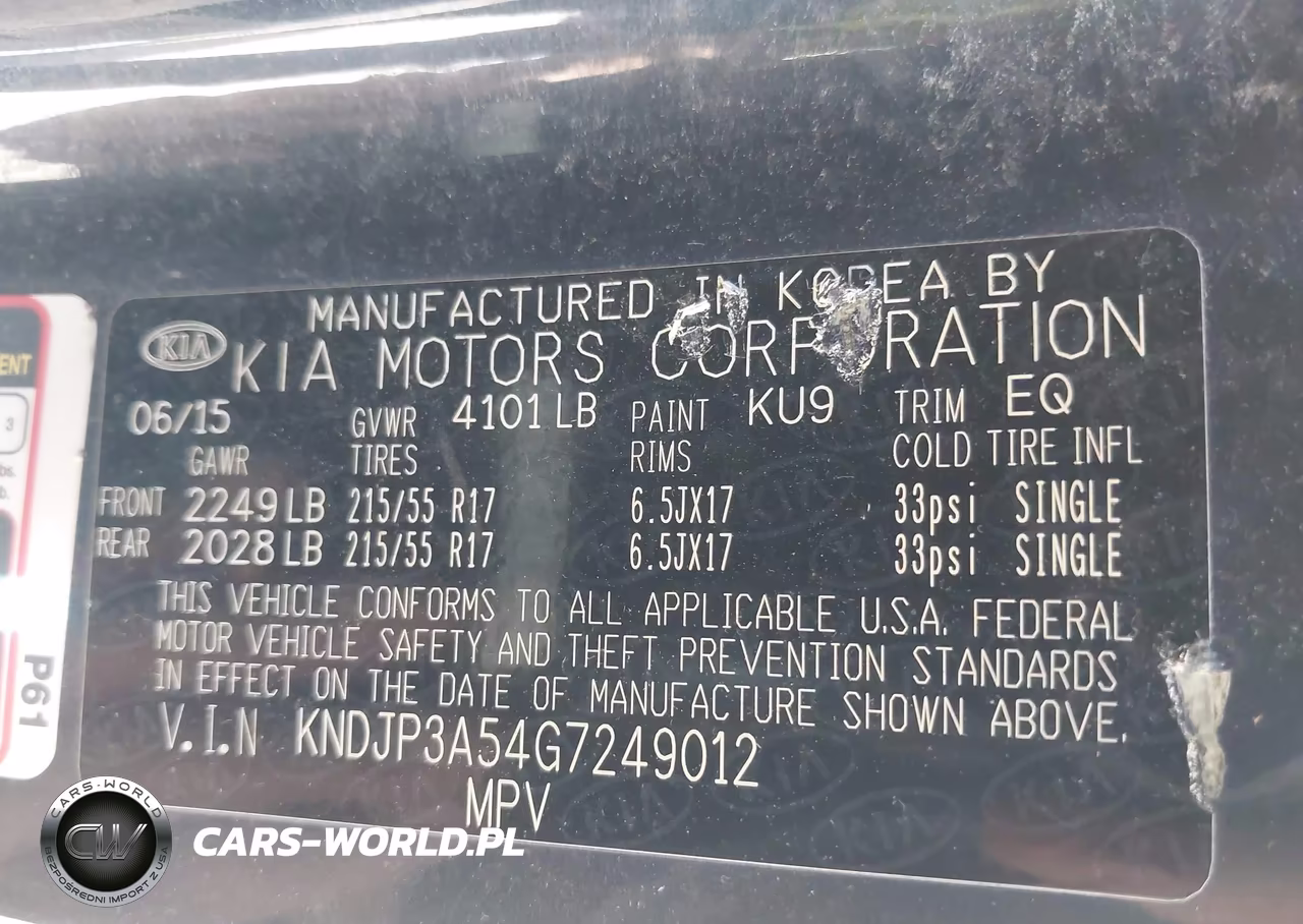 2016 Kia Soul + VIN:KNDJP3A54G7249012 - 9