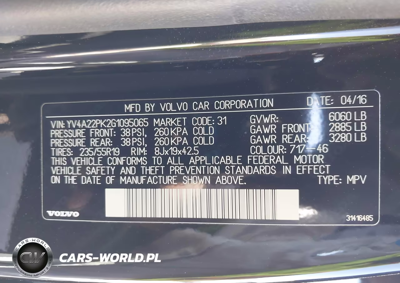 2016 Volvo Xc90 T6 Momentum VIN:YV4A22PK2G1095065 - 9