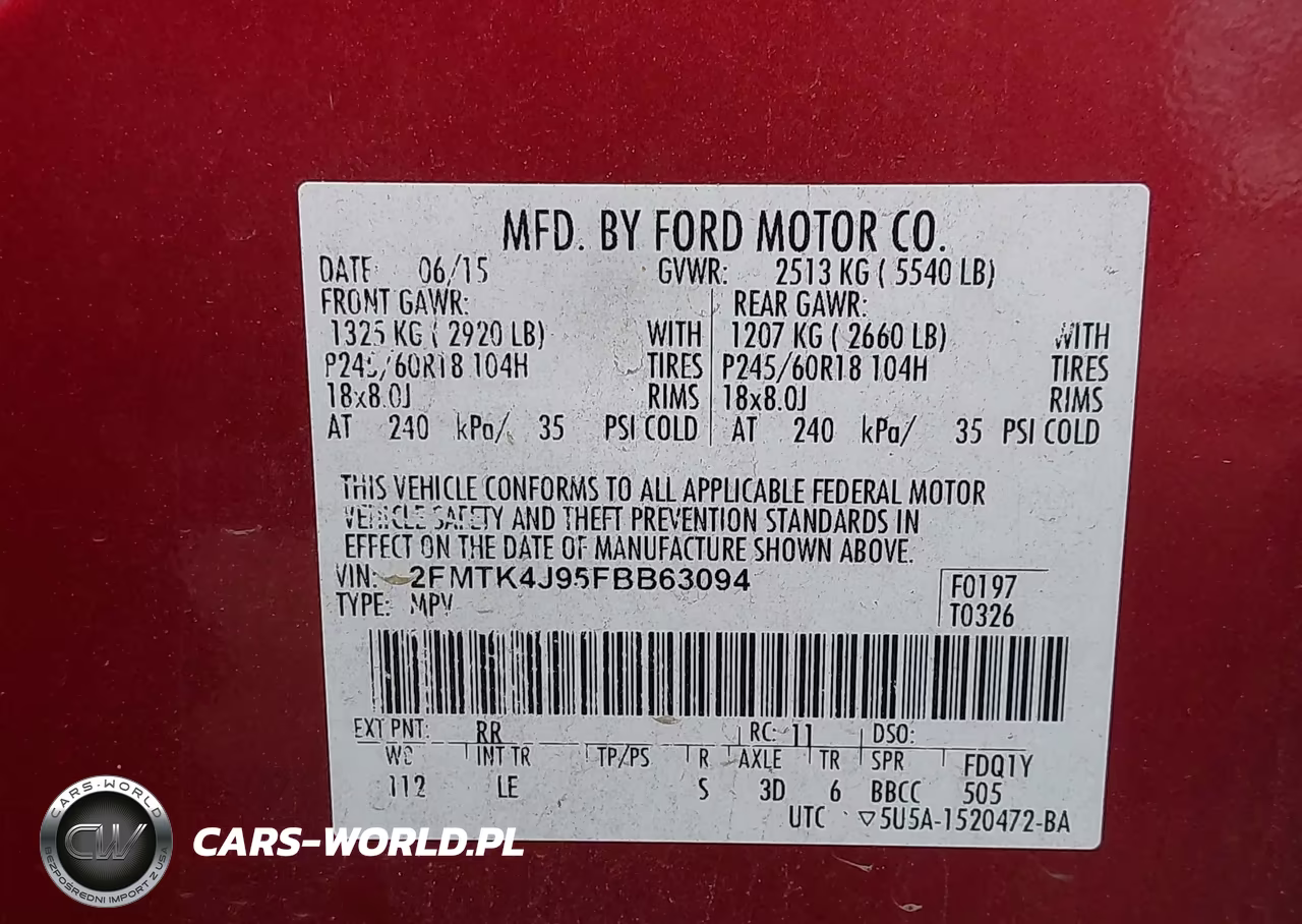 2015 Ford Edge Sel VIN:2FMTK4J95FBB63094 - 9
