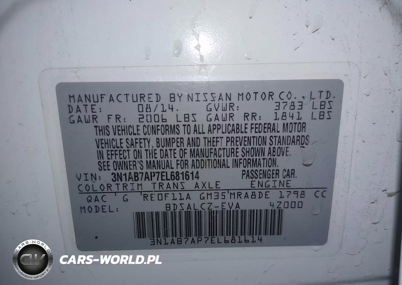 2014 Nissan Sentra S VIN:3N1AB7AP7EL681614 - 9