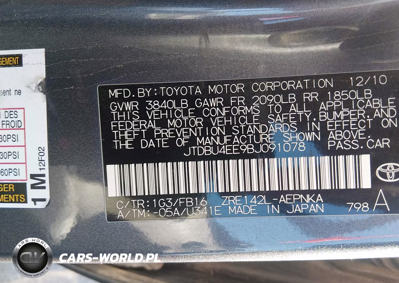 2011 Toyota Corolla Le VIN:JTDBU4EE9BJ091078 - 9