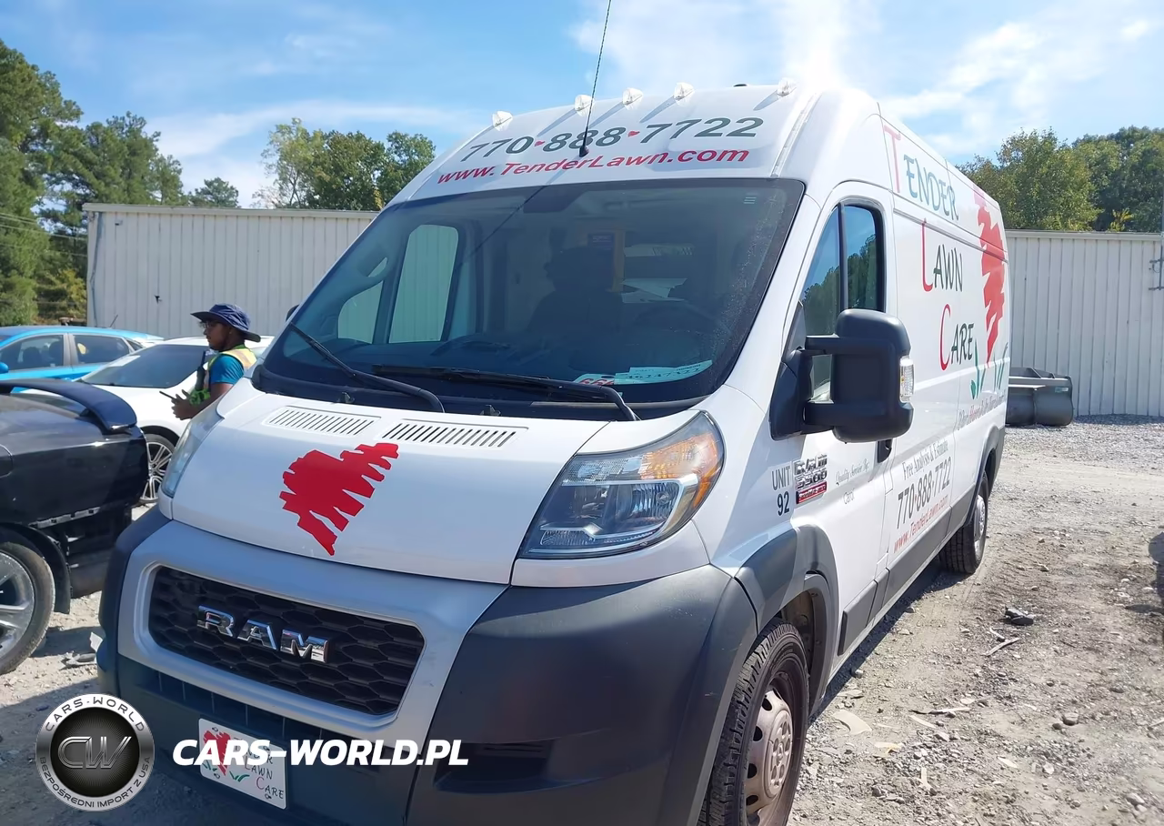 2019 Ram Promaster 3500 High Roof 159 Wb VIN:3C6URVHG3KE510012 - 2
