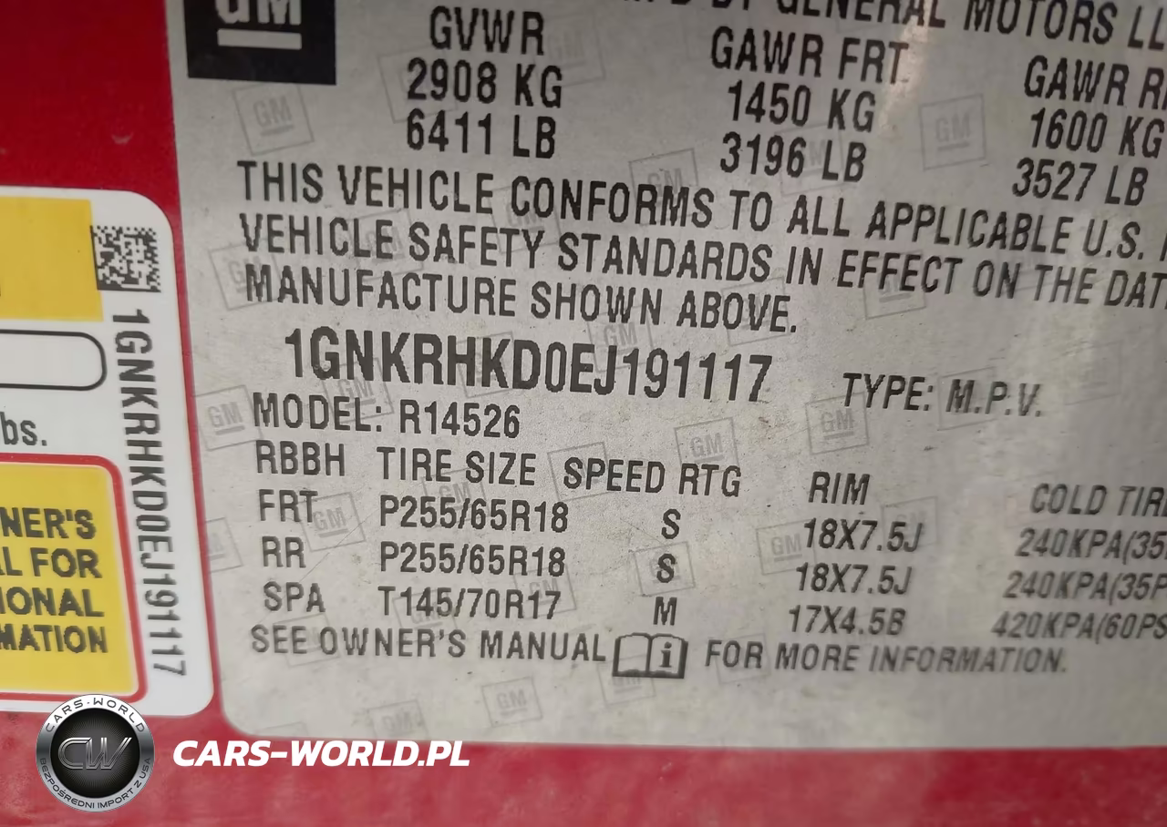 2014 Chevrolet Traverse 2Lt VIN:1GNKRHKD0EJ191117 - 9