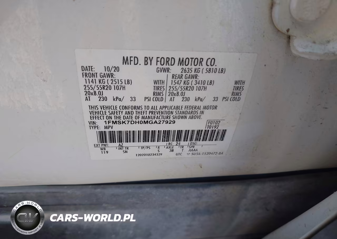 2021 Ford Explorer Xlt VIN:1FMSK7DH0MGA27929 - 9